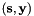 $ (\mathbf{s}, \mathbf{y}) $